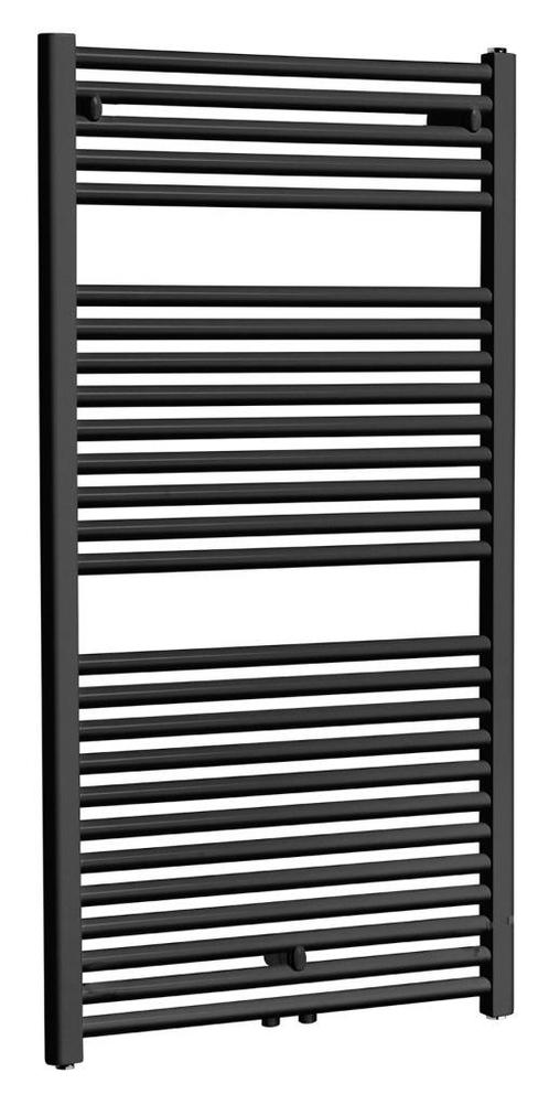 Elara sierradiator 118,5 x 60,0 cm mat zwart, Doe-het-zelf en Verbouw, Verwarming en Radiatoren, Nieuw, Radiator, 80 cm of meer