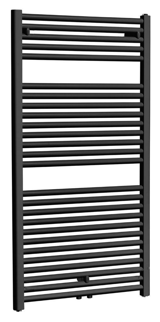Elara sierradiator 118,5 x 60,0 cm mat zwart, Doe-het-zelf en Verbouw, Verwarming en Radiatoren, Nieuw, Radiator, 80 cm of meer