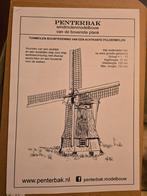 Bouwtekening tuin molen achtkante poldermolen, Ophalen of Verzenden, Nieuw
