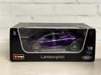 BBURAGO BURAGO 1:18 LAMBORGHINI TEMERARIO 2024 PAARS NIEUW, Ophalen of Verzenden, Nieuw, Auto, Bburago