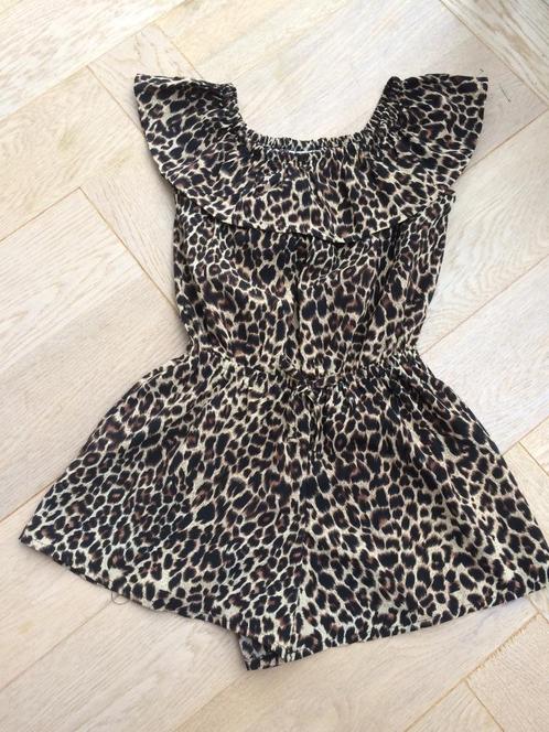zgan jumpsuit van Name it soort panterprint maat 116, Kinderen en Baby's, Kinderkleding | Maat 116, Zo goed als nieuw, Meisje