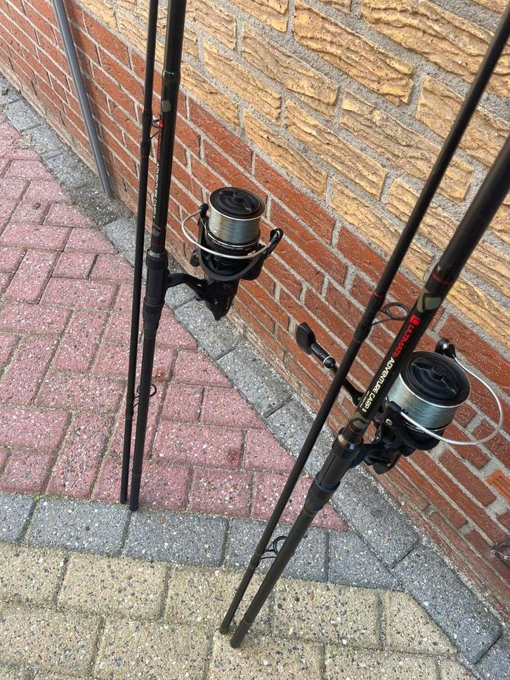 Karper Hengels te koop, Watersport en Boten, Hengelsport | Witvissen, Zo goed als nieuw, Werphengel, Ophalen