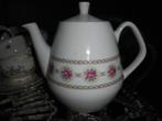 Theepotje MOSA met roze roosjes ornamentjes, Ophalen of Verzenden