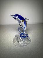 Glazen dolfijn met blauwe tint – Cristal d’Arques, Antiek en Kunst, Ophalen of Verzenden