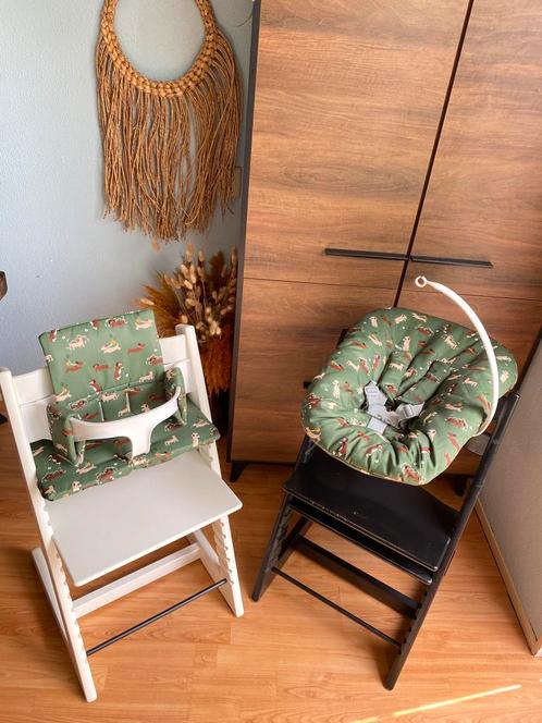 Leuke set voor kinderstoel stokke tripp trapp hoes + kussens, Kinderen en Baby's, Kinderstoelen, Zo goed als nieuw, Meegroeistoel
