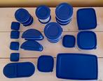 Plastic bakjes met blauwe deksel, Ophalen, Zo goed als nieuw