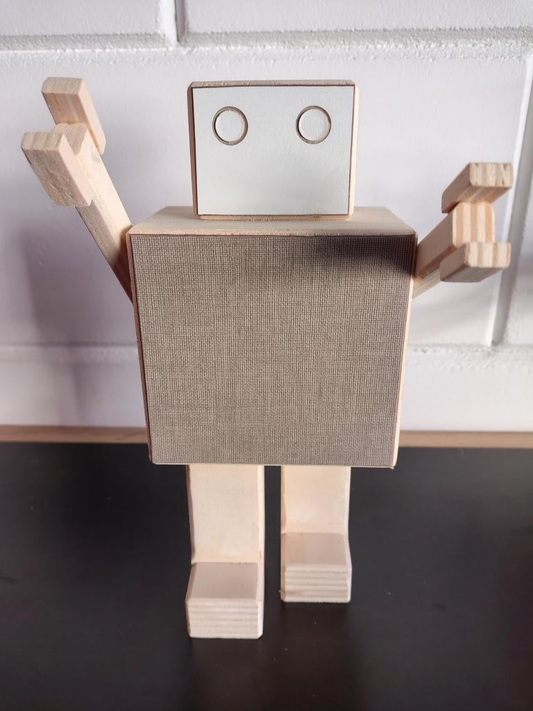 Robot hout decoratie, Ophalen of Verzenden