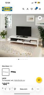 IKEA Lack TV Meubel - Wit, Huis en Inrichting, Kasten | Boekenkasten, Ophalen, Met plank(en), Gebruikt, 100 tot 150 cm
