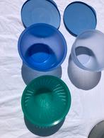 Tupperware 2 blauwe schalen 4,5 liter., Ophalen of Verzenden, Zo goed als nieuw, Schaal