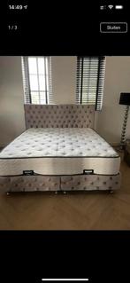 Palermo boxspring, Beige, Ophalen of Verzenden, 160 cm, Nieuw