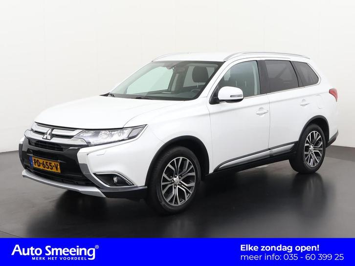 Mitsubishi Outlander 2.0 Executive 7 Persoons | Trekhaak | Z, Auto's, Mitsubishi, Bedrijf, Te koop, Outlander, ABS, Achteruitrijcamera