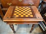 antiek Speeltafeltje, schaak, damstukken. In prijs verlaagd, Ophalen