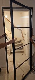 Stalen Binnendeur met Kozijn, Doe-het-zelf en Verbouw, Deuren en Horren, 80 tot 100 cm, 215 cm of meer, Binnendeur, Nieuw