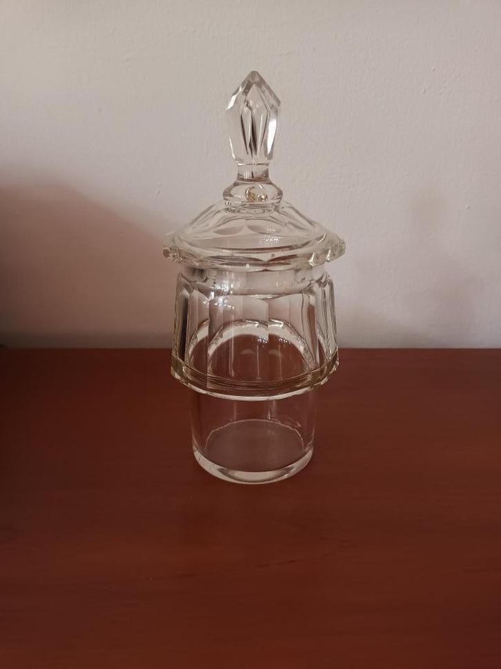 Apothekerspot/ oude Snoeppot/ Bonboniere/Sieradenpot, Antiek en Kunst, Antiek | Glas en Kristal, Ophalen of Verzenden