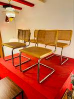 Vier Marcel Breuer voor Cesca B32 vintage design stoelen, Huis en Inrichting, Ophalen