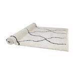 Varamin Vloerkleed Crème/Zwart 35 mm 160x230 cm, Huis en Inrichting, Stoffering | Tapijten en Kleden, Ophalen, 150 tot 200 cm