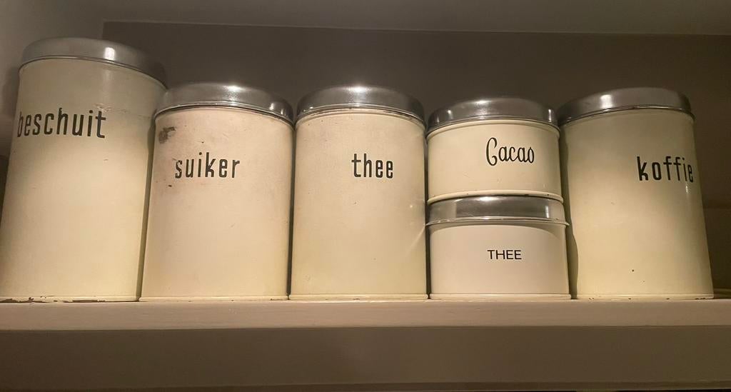 Te koop brabantia blikken creme brocant antiek, Antiek en Kunst, Ophalen