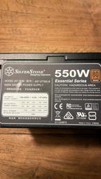 Voeding Silver Stone 550 w 80 plus bronze, Computers en Software, Interne voedingen, Ophalen of Verzenden