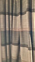Mooie gestreepte gordijnen, Huis en Inrichting, Ophalen of Verzenden, Grijs, 200 cm of meer, 200 cm of meer