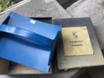 oude schoolstempels in doos, Antiek en Kunst, Curiosa en Brocante, Ophalen of Verzenden