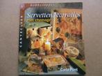 Servettendecoraties met chemage - modpodge - instructie boek, Ophalen of Verzenden, Zo goed als nieuw, Overige typen