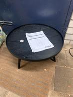 Zwarte bijzettafel van Woood, Huis en Inrichting, Tafels | Salontafels, 50 tot 100 cm, Rond, Nieuw, M