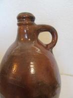 Grote antieke olie kruik zout geglazuurd aardewerk pot, Antiek en Kunst, Antiek | Keramiek en Aardewerk, Verzenden