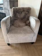 Fauteils 2x lichtgrijs, Huis en Inrichting, Fauteuils, Ophalen, Zo goed als nieuw, Stof, Minder dan 50 cm