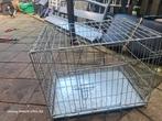 Middelgrote draad honden bench met 2 deuren, Ophalen, Gebruikt