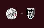 2 kaarten Ajax Heracles vak 419, Tickets en Kaartjes, Losse kaart, Twee personen, Augustus