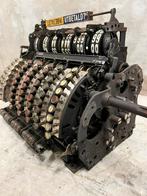 Groot antiek leermodel binnenwerk kassa National groot!, Ophalen