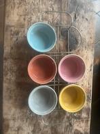 Vintage Serveerrekje met bakjes, Huis en Inrichting, Keuken | Keukenbenodigdheden, Ophalen, Gebruikt