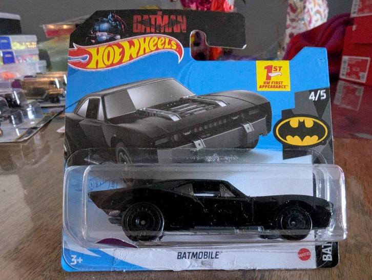 34 - Batman - The Batman Batmobile - HW - Glans Zwart - New, Hobby en Vrije tijd, Modelauto's | Overige schalen, Nieuw, Auto, Ophalen