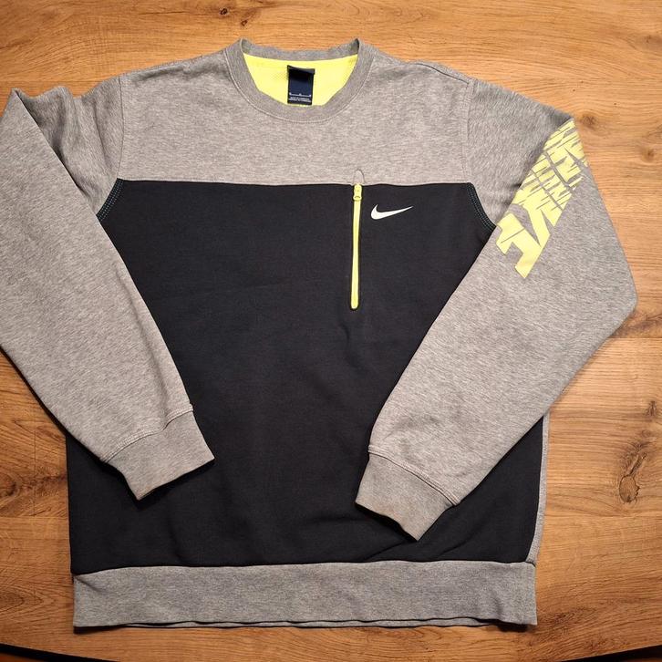Nette Nike trui, in zeer goede staat, mt M, grijs en blauw, Kleding | Heren, Truien en Vesten, Gedragen, Maat 48/50 (M), Blauw
