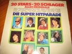 LP, Die Super Hitparade: 20 Stars + 20 Schlagers, Ophalen of Verzenden, 1960 tot 1980, Zo goed als nieuw, 12 inch