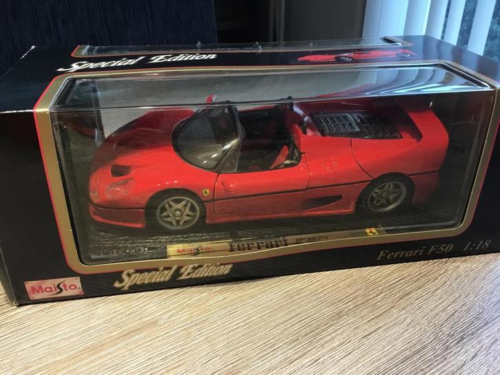 Maisto Ferrari F50 1:18 - Special Edition, Hobby en Vrije tijd, Modelauto's | 1:18, Zo goed als nieuw, Auto, Maisto, Ophalen of Verzenden