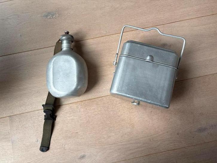 Gamel en veldfles - voor verzamelaars, prepper, bushcrafter, Verzamelen, Militaria | Algemeen, Overige soorten, Overige typen