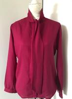 Vintage Wijnrode Blouse, Ophalen of Verzenden, Zo goed als nieuw, Maat 38/40 (M), Overige kleuren