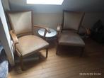 Set van 2 licht bruin beige fauteuils Vintage, Ophalen