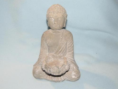 Stenen boeddhabeeldje met houder voor waxinelicht of wierook, Huis en Inrichting, Woonaccessoires | Boeddhabeelden, Zo goed als nieuw