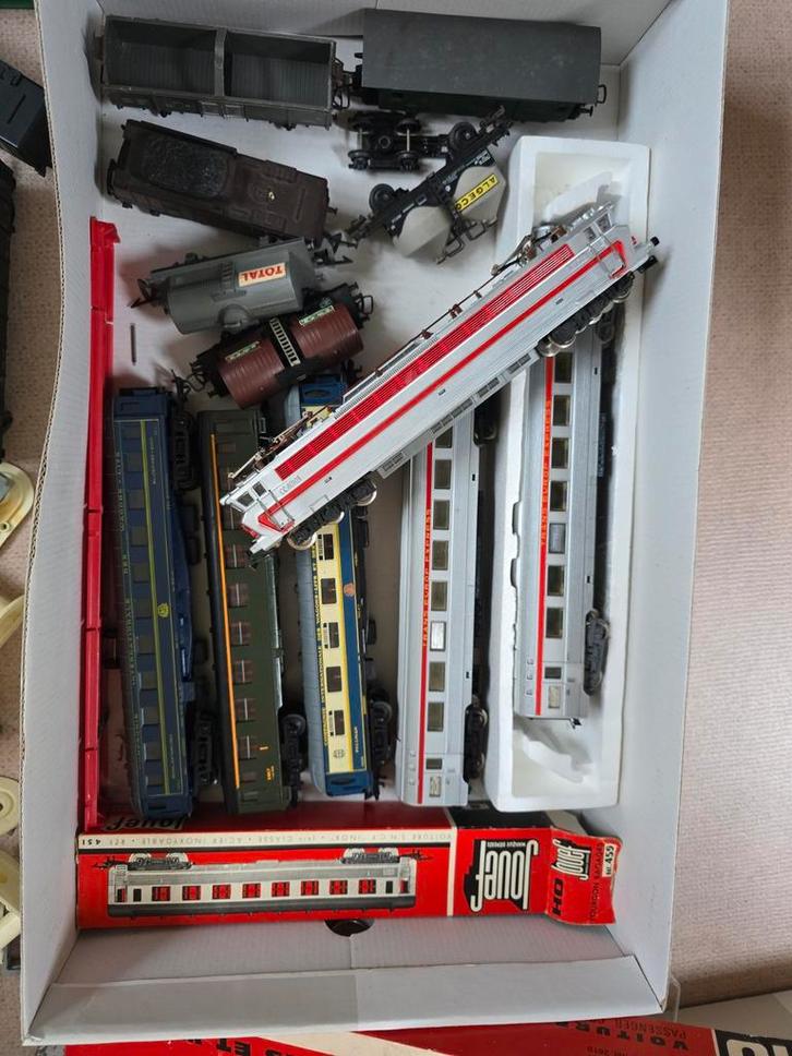 Vintage Jouef Trein Collectie, Hobby en Vrije tijd, Modeltreinen | H0, Gebruikt, Treinset, Gelijkstroom, Jouef, Analoog, Ophalen of Verzenden
