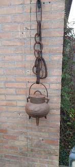 Antieke gietijzeren stoofpot/heksenketel, Ophalen