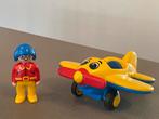Playmobil 123 vliegtuig met piloot, Kinderen en Baby's, Speelgoed | Playmobil, Complete set, Ophalen of Verzenden, Zo goed als nieuw