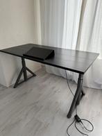 Bureau zit/sta, zwart/donkergrijs, 160x80 cm, Ophalen, Elektrisch, Zo goed als nieuw, Stabureau
