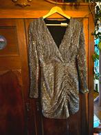 Cocktailjurk gouden pailletten 34, Overige kleuren, Cocktailjurk, Ophalen of Verzenden, Maat 34 (XS) of kleiner