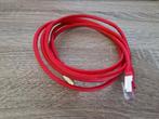 rood kabel 2 meter, Computers en Software, Pc- en Netwerkkabels, Ophalen of Verzenden, Gebruikt