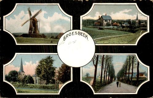 Groesbeek - Molen  Kerk, Verzamelen, Ansichtkaarten | Nederland, Gelopen, Gelderland, Voor 1920, Ophalen of Verzenden
