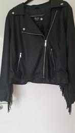 Bikersjasje mt 48, Kleding | Dames, Grote Maten, Ophalen, Zwart, Zo goed als nieuw, Jasje of Colbert