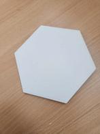 Witte mat hexagon tegels 30 stuks en snijstukken, Doe-het-zelf en Verbouw, Tegels, Ophalen, Overige materialen, Wandtegels, Nieuw
