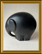 Zwart keramiek beeld: art deco olifant, Antiek en Kunst, Antiek | Keramiek en Aardewerk, Ophalen of Verzenden
